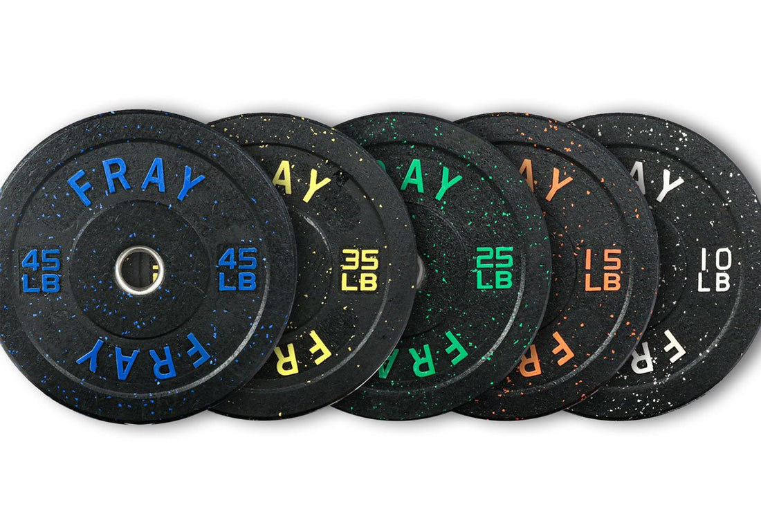 1000lb Fray Crumb Rubber Bumper Plate Set