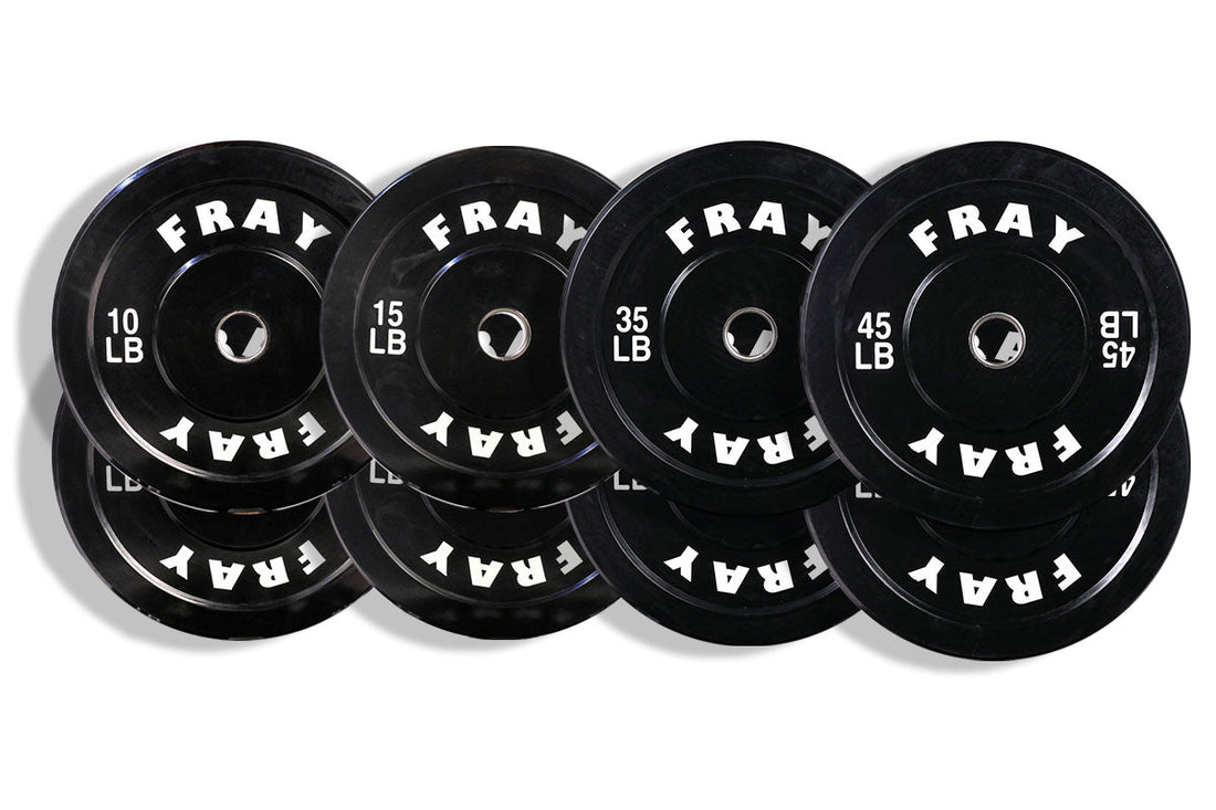 210lb Fray Rubber Bumper Plate Set - FrayFitness210lb Fray Rubber Bumper Plate SetFrayFitness