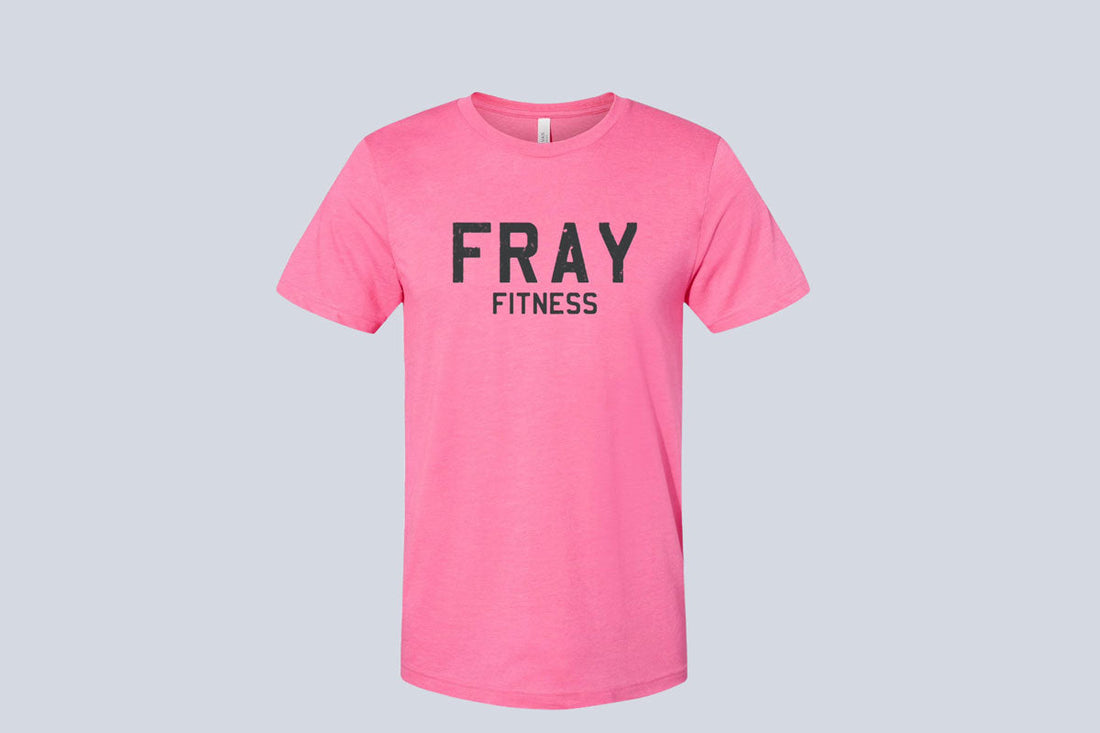 Fray Logo T-Shirt - Pink